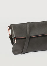 Slate Fold Over Satchel