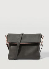 Slate Fold Over Satchel