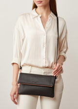 Black Nappa Weekend Crossbody