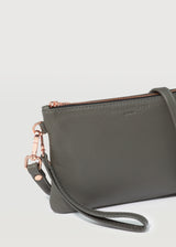 Grey Nappa Essentials Crossbody