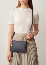 Navy Nappa Essentials Crossbody
