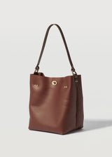 Cognac Ivy Bucket Bag