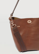 Cognac Mini Ivy Bucket Bag