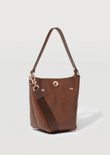 Cognac Mini Ivy Bucket Bag