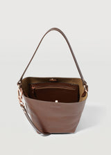 Cognac Mini Ivy Bucket Bag