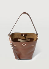 Cognac Mini Ivy Bucket Bag