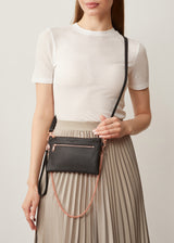 Black Nappa London Clutch