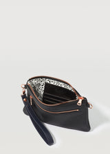 Black Nappa London Clutch