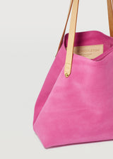 Fuchsia Suede Mini Bespoke Tote