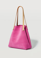 Fuchsia Suede Mini Bespoke Tote