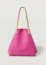 Fuchsia Suede Mini Bespoke Tote