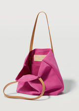 Fuchsia Suede Mini Bespoke Tote