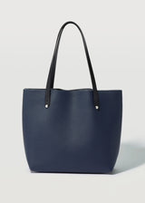 Navy Nappa Mini Bespoke Tote