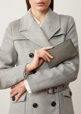 Grey Nappa Mini Pochette