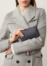 Navy Nappa Mini Pochette