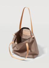 Taupe Mini Bespoke Zip Tote