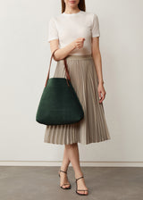 Emerald Suede Bespoke Tote