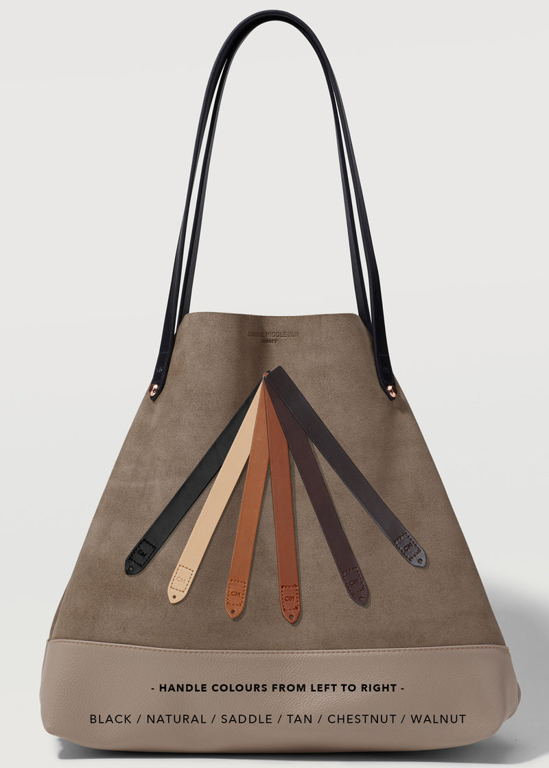 Taupe Two Tone Bespoke Tote