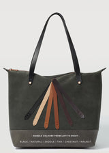 Slate Two Tone Bespoke Zip Tote