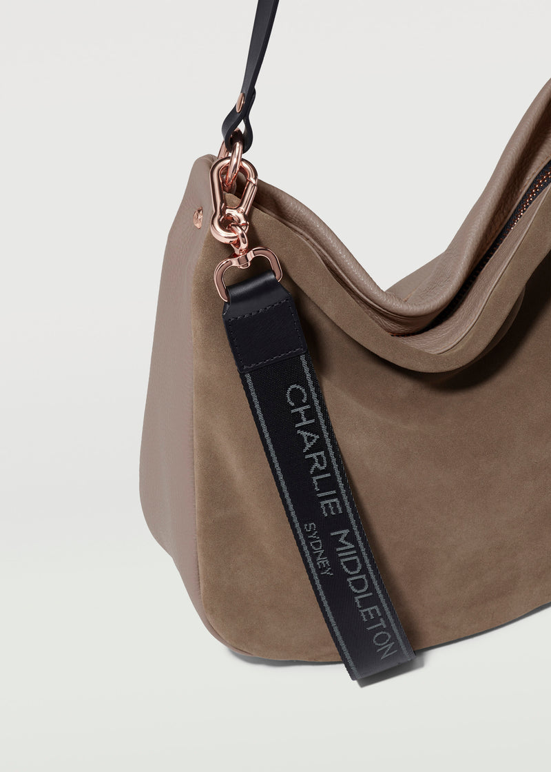 Taupe Two Tone Billie Shoulder Bag