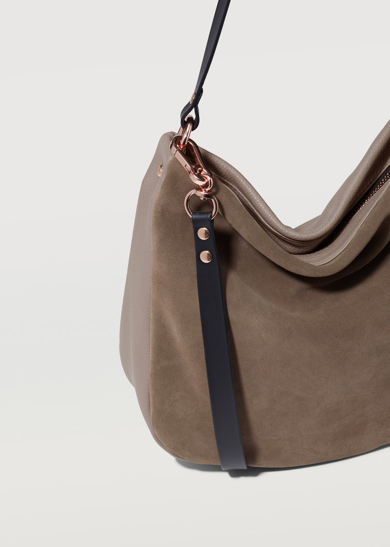 Taupe Two Tone Billie Shoulder Bag