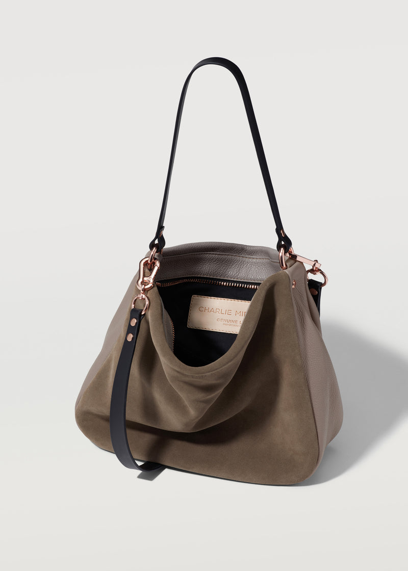 Taupe Two Tone Billie Shoulder Bag – Charlie Middleton