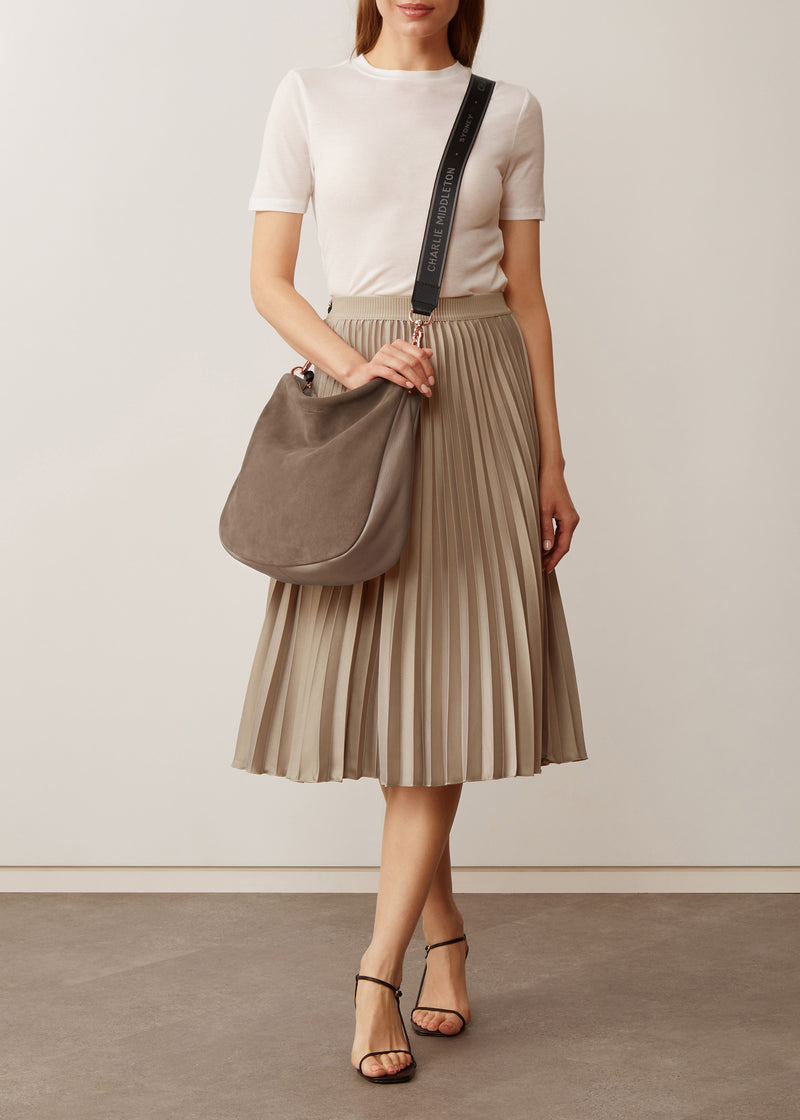 Taupe Two Tone Billie Shoulder Bag