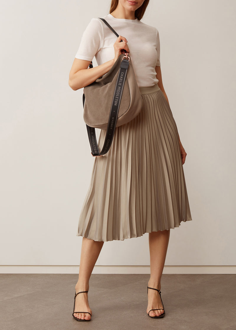 Taupe Two Tone Billie Shoulder Bag