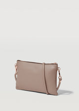 Taupe Dual Zip Crossbody