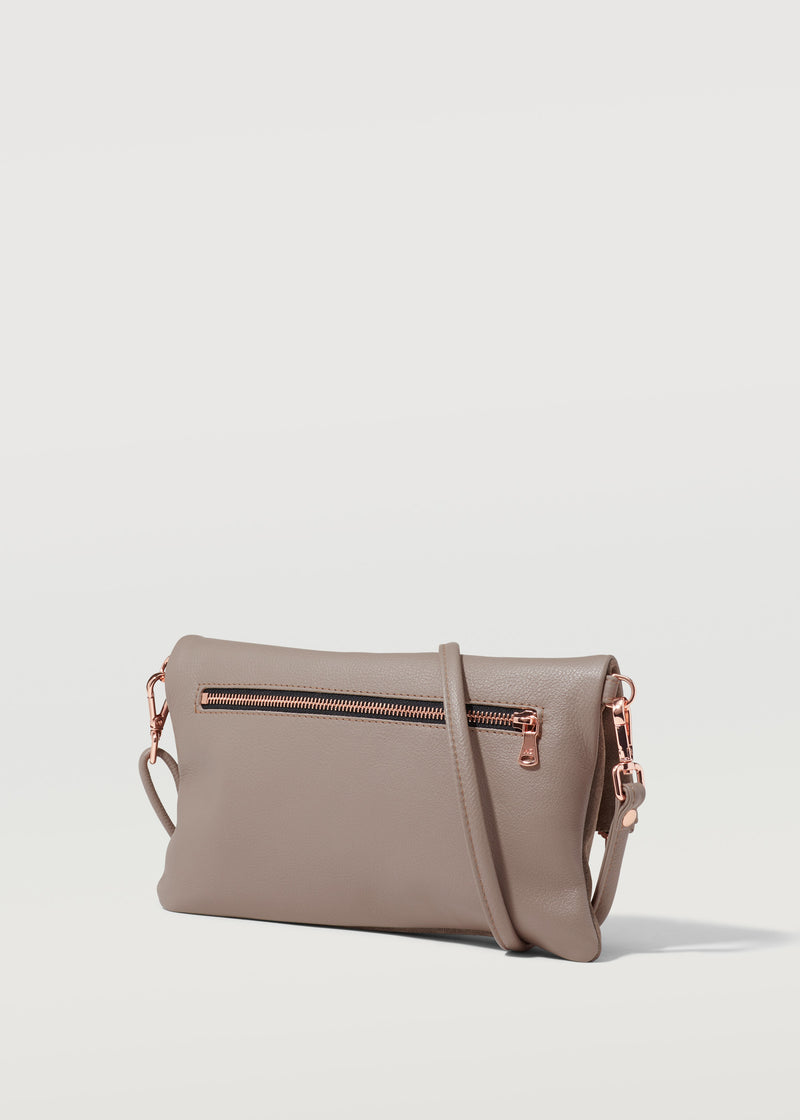 Taupe Two Tone Weekend Crossbody