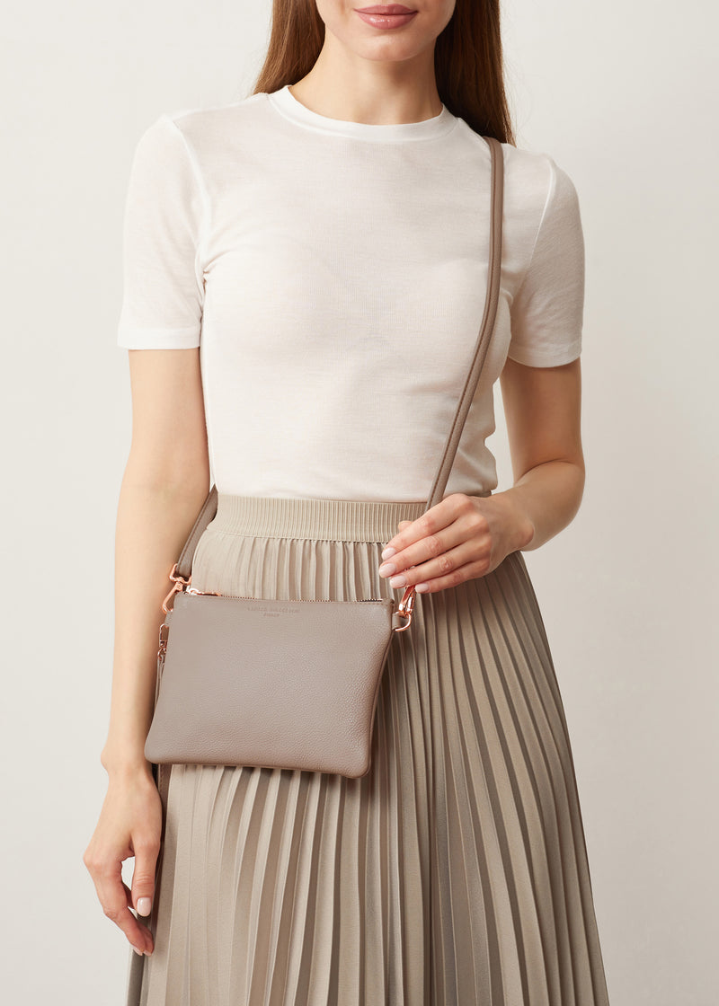 Taupe Essentials Crossbody