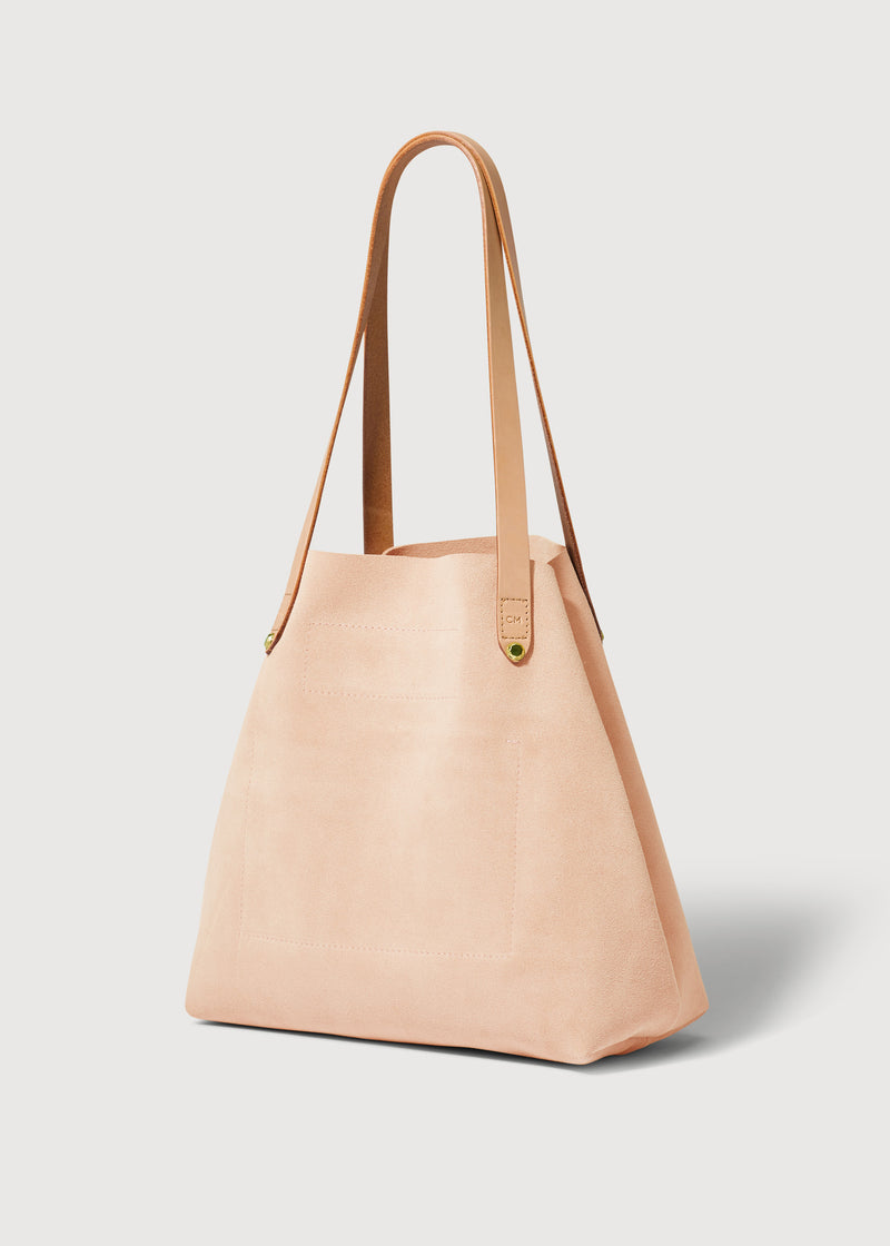 Nude Suede Mini Bespoke Tote