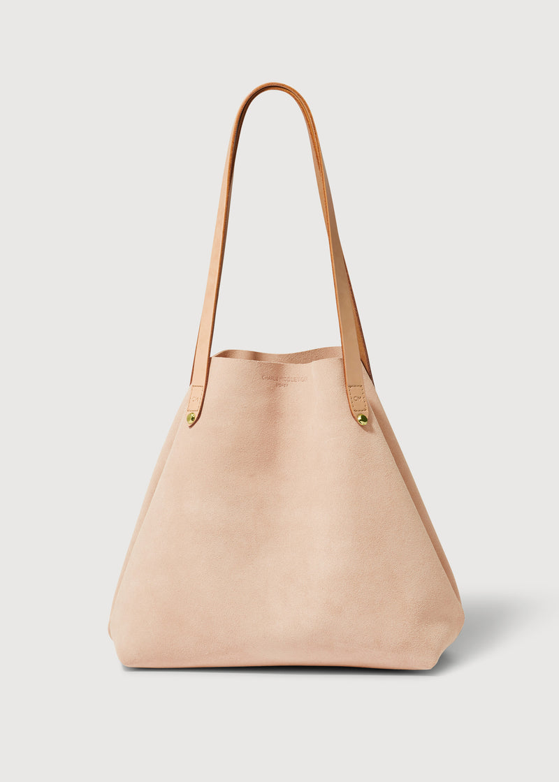 Nude Suede Mini Bespoke Tote