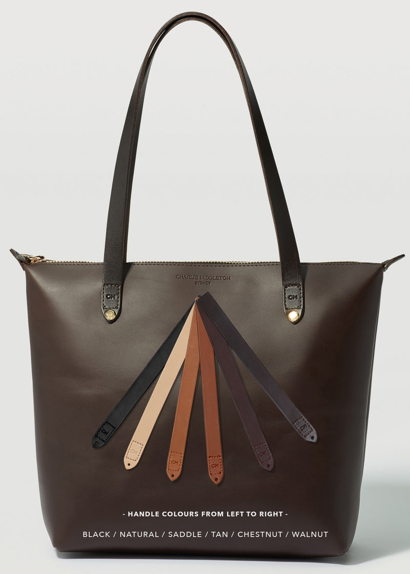 Espresso Mini Bespoke Zip Tote