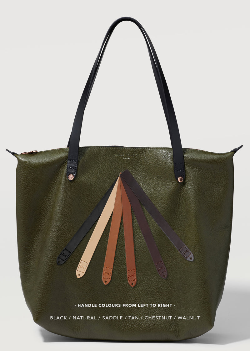 Seaweed Bespoke Zip Tote