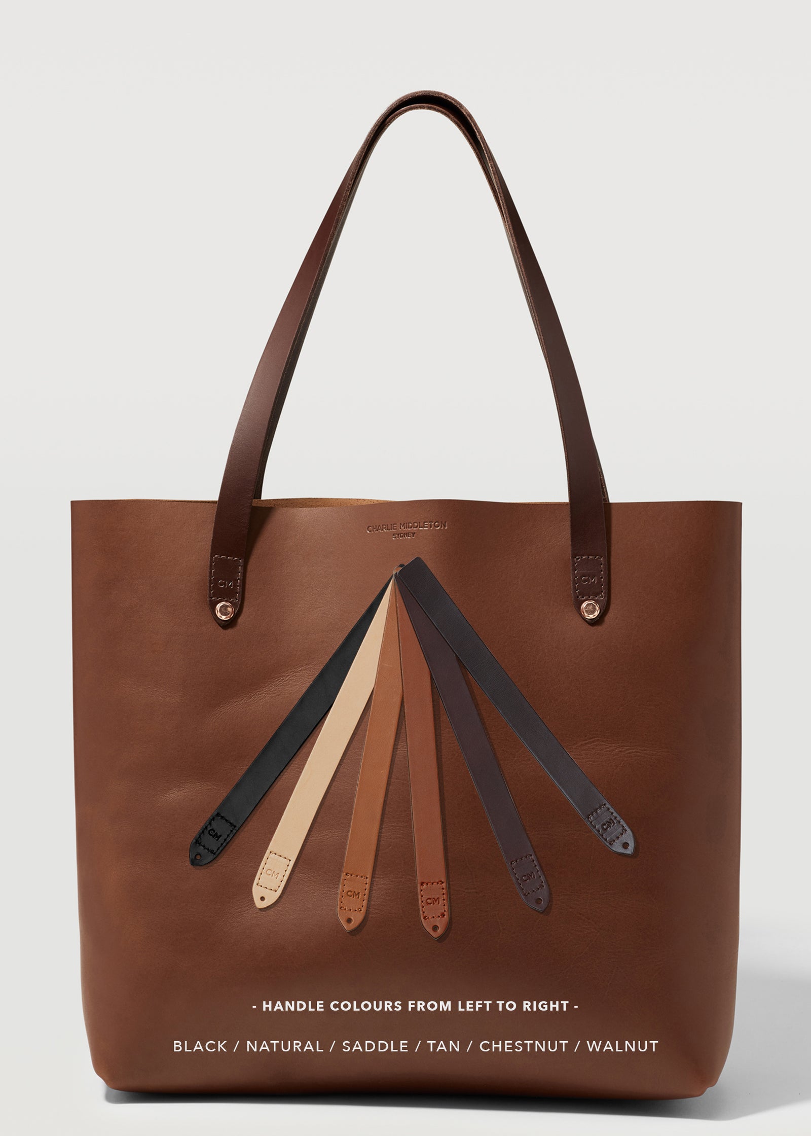 Cognac Bespoke Tote – Charlie Middleton
