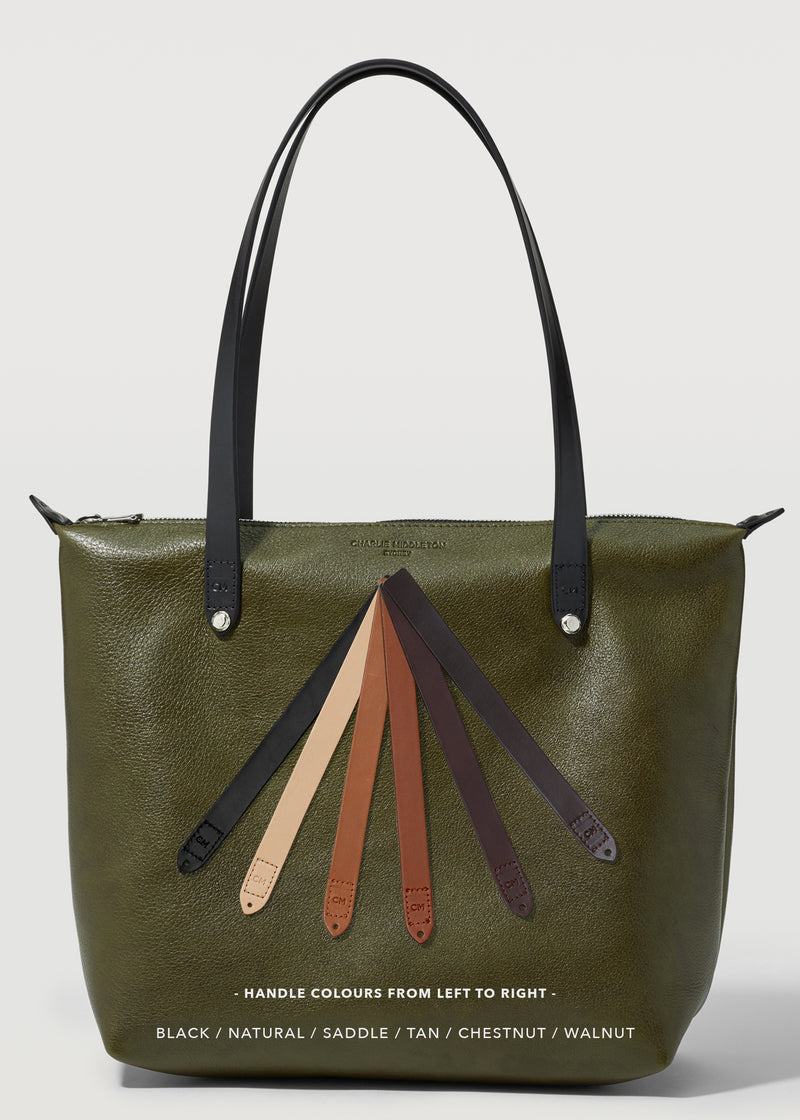 Seaweed Mini Bespoke Zip Tote