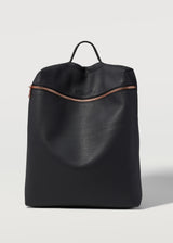 Black Nappa Large Backpack