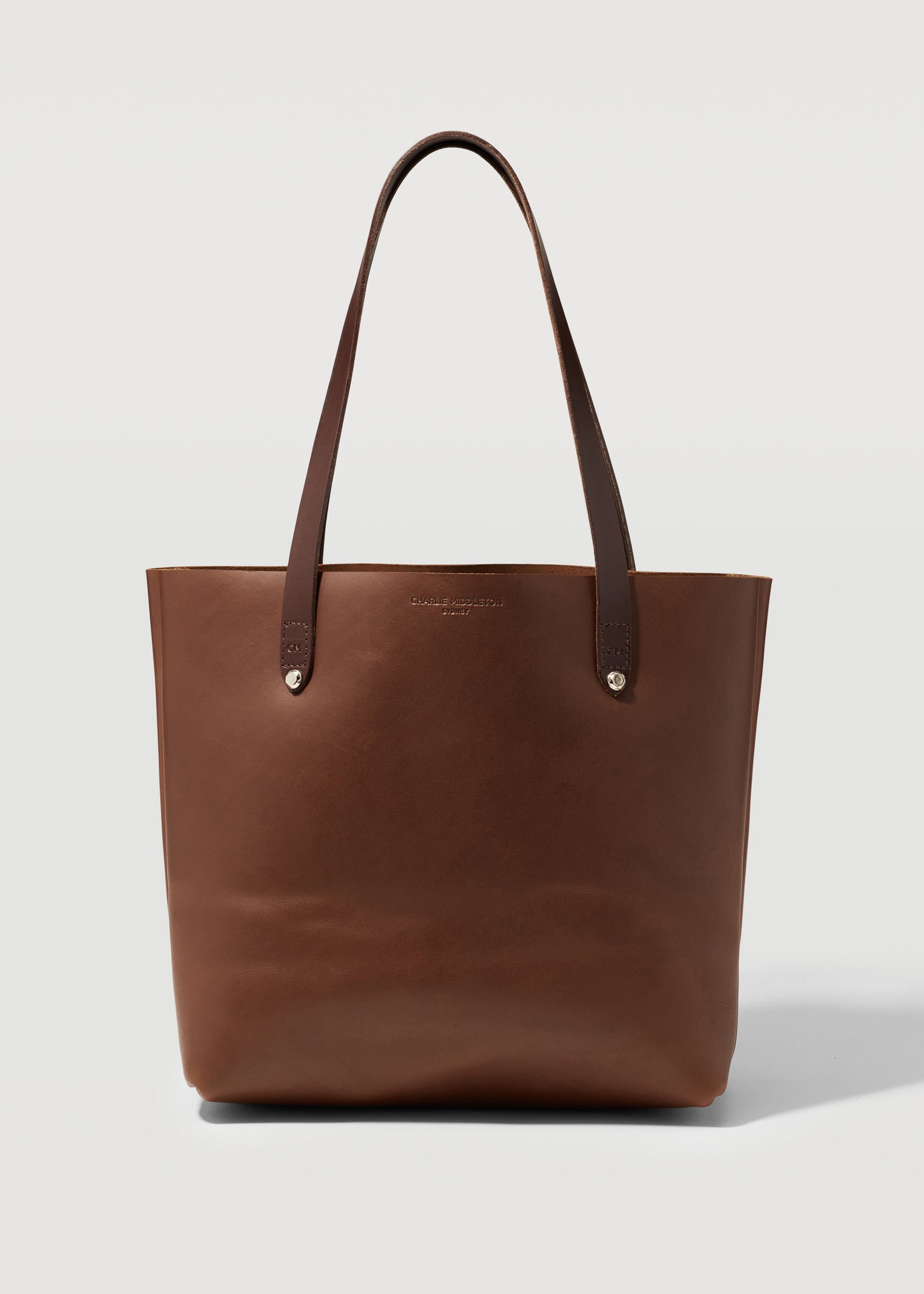 Cognac Mini Bespoke Tote Charlie Middleton