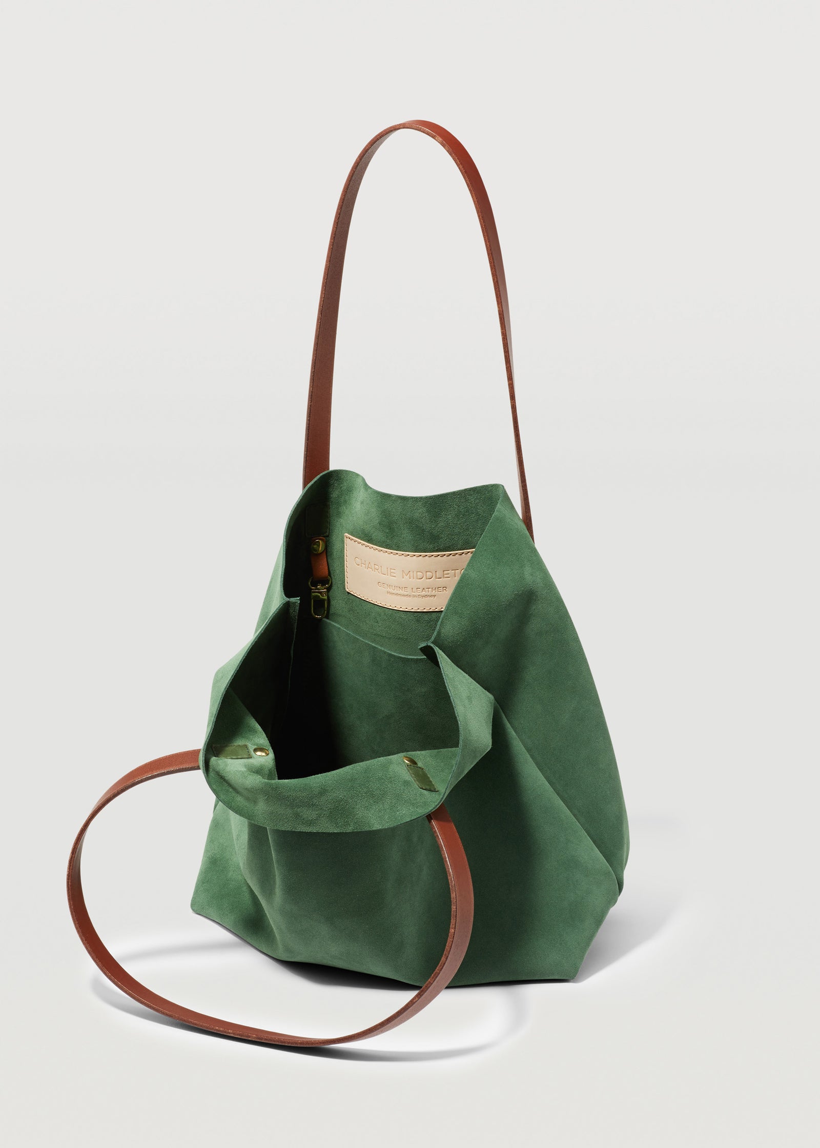 VANSON Leather Long Handle Suede Tote（Vanson×Us「Long