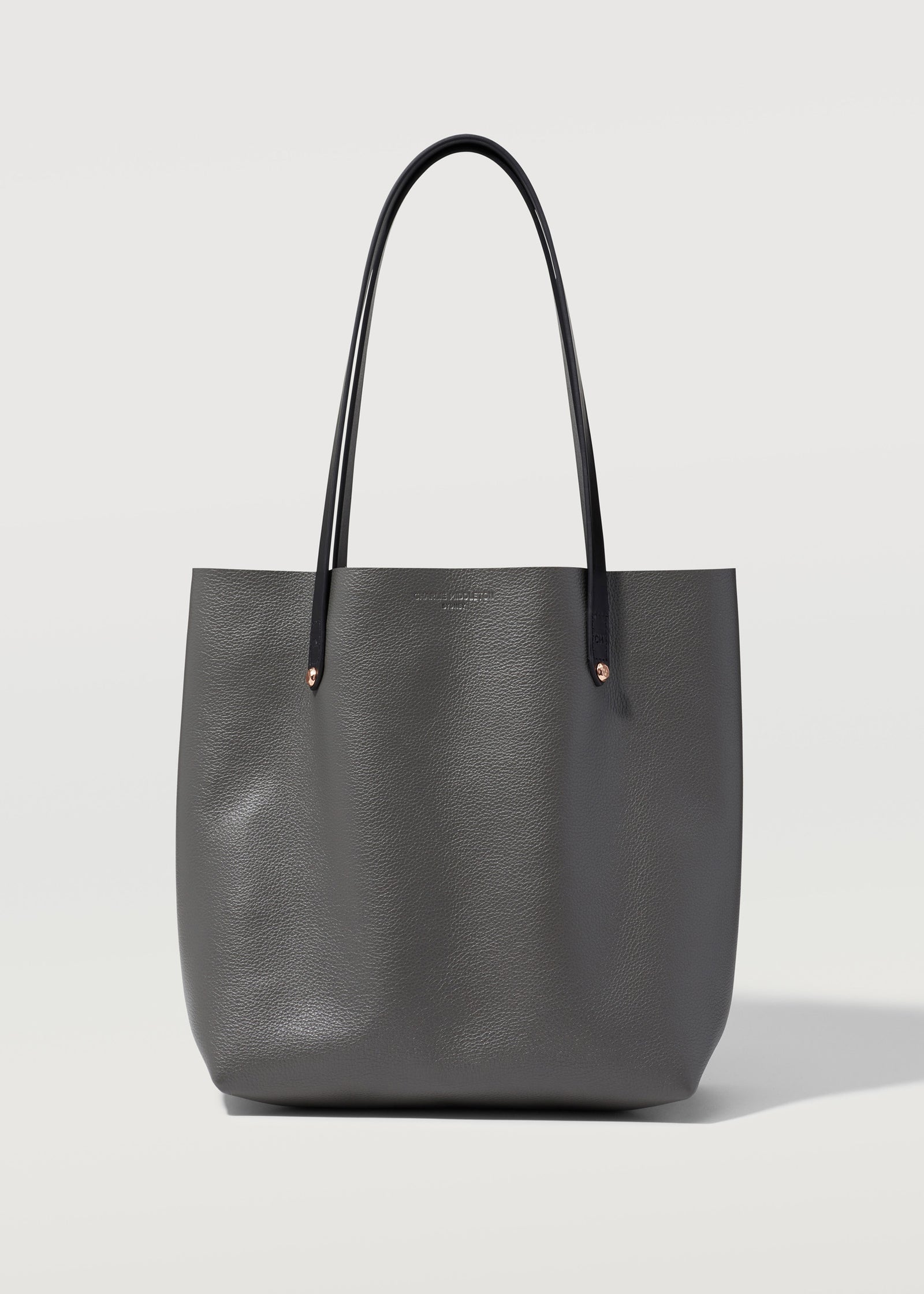 Grey Nappa Mini Bespoke Tote – Charlie Middleton