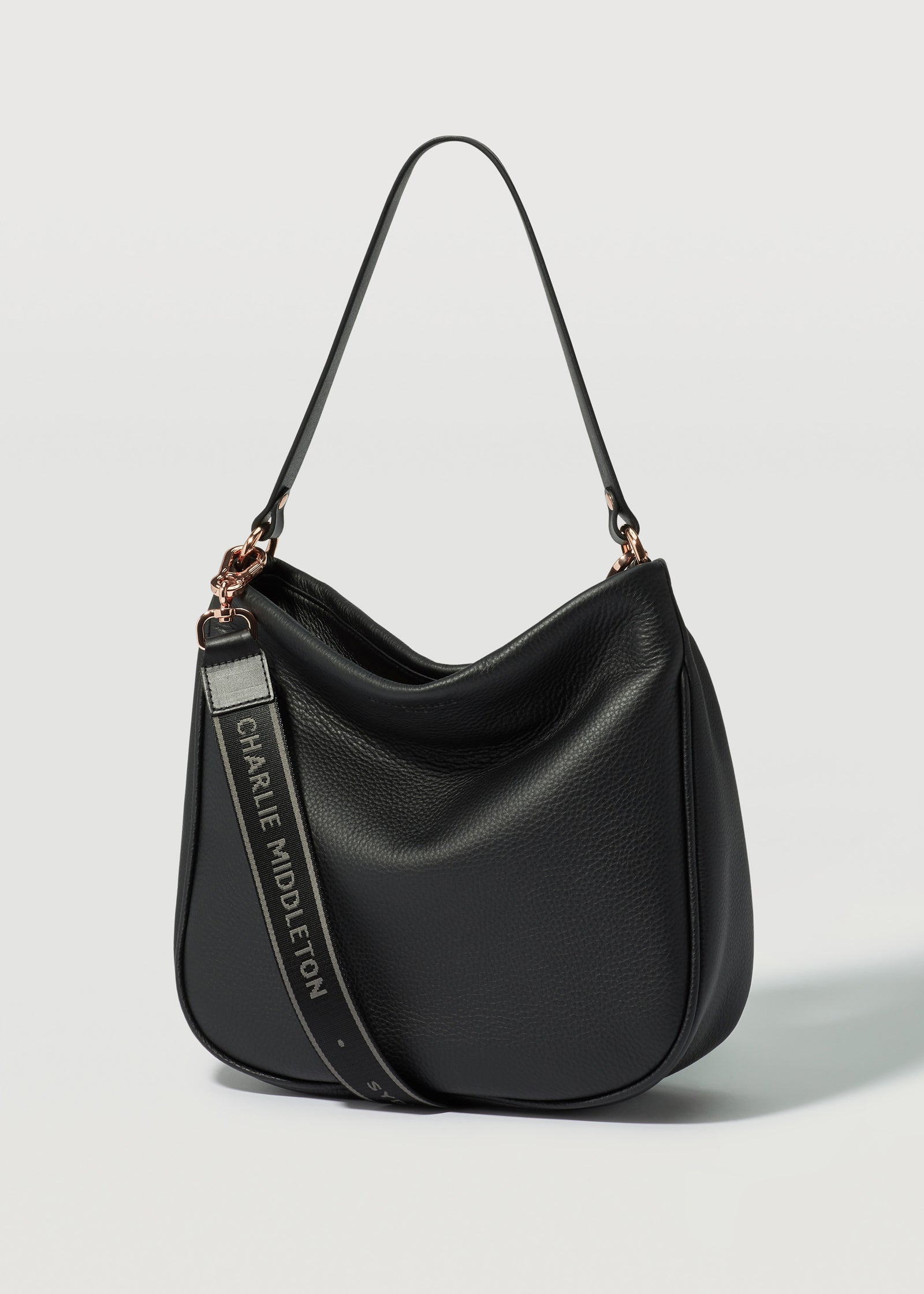 Black Nappa Billie Shoulder Bag Charlie Middleton