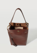 Cognac Ivy Bucket Bag