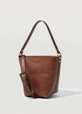 Cognac Mini Ivy Bucket Bag