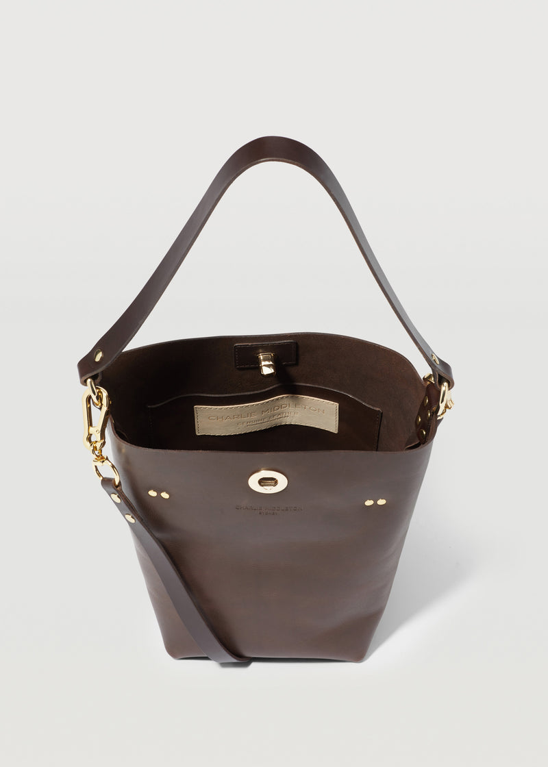 Espresso Mini Ivy Bucket Bag