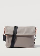 Taupe Fold Over Satchel